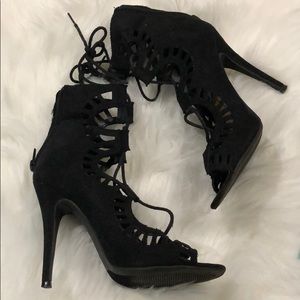 Just Fab Lace Up Heels